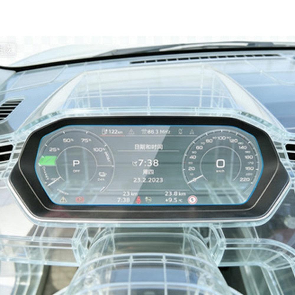For Q4 e-tron 2022-2024 10.25 Inch Dashboard Screen Protector Anti-Fingerprint Tempered Glass Film