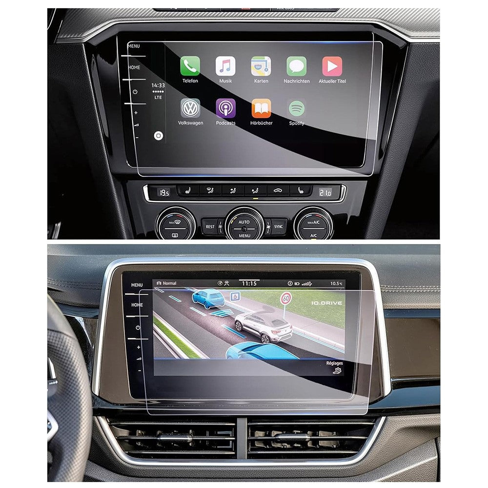 Displayschutz für T-ROC 2021-2025 9,2 Zoll Navigation – 9H Härte, bruchsicher