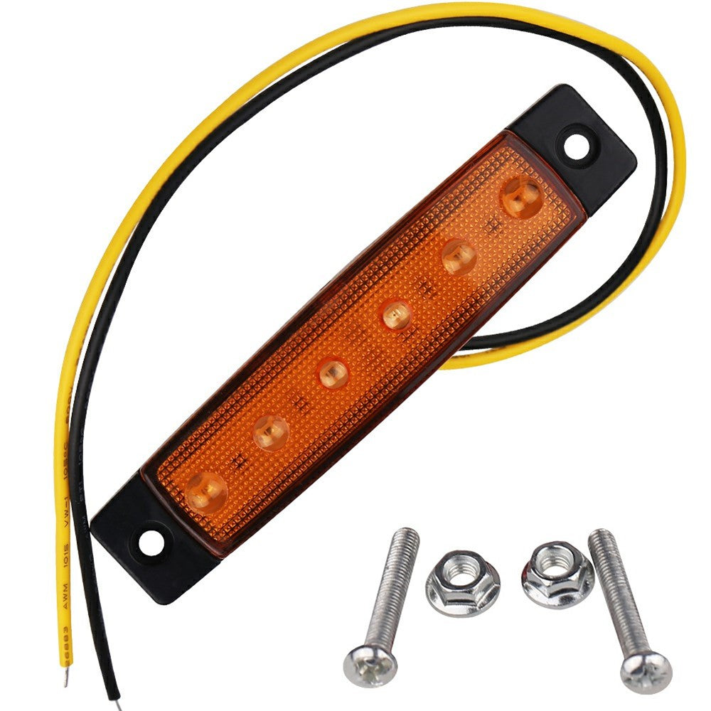 6-LED Seitenmarkierungsleuchte Wasserdicht 12V/24V fĂĽr LKW, Wohnmobil, Camper