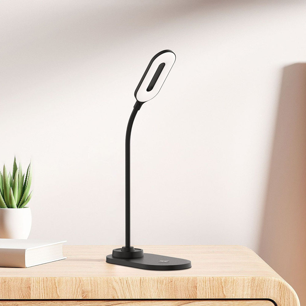 Desk Lamp with 15W Fast Charging Wireless Charger Eye-Care LED Night Light for Office Study