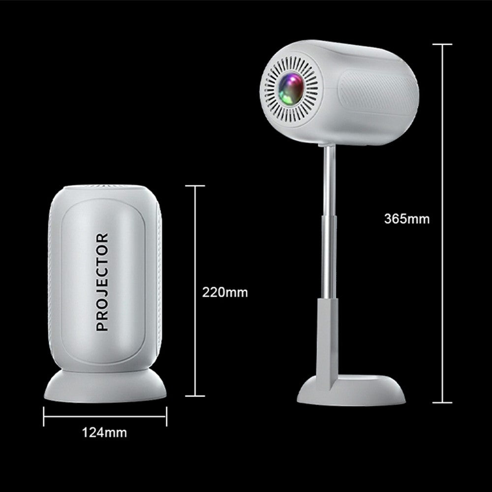 TS-6 1+8G Hidden Retractable Bracket HD Video Mini Projector WiFi Home Theater Projecting Device