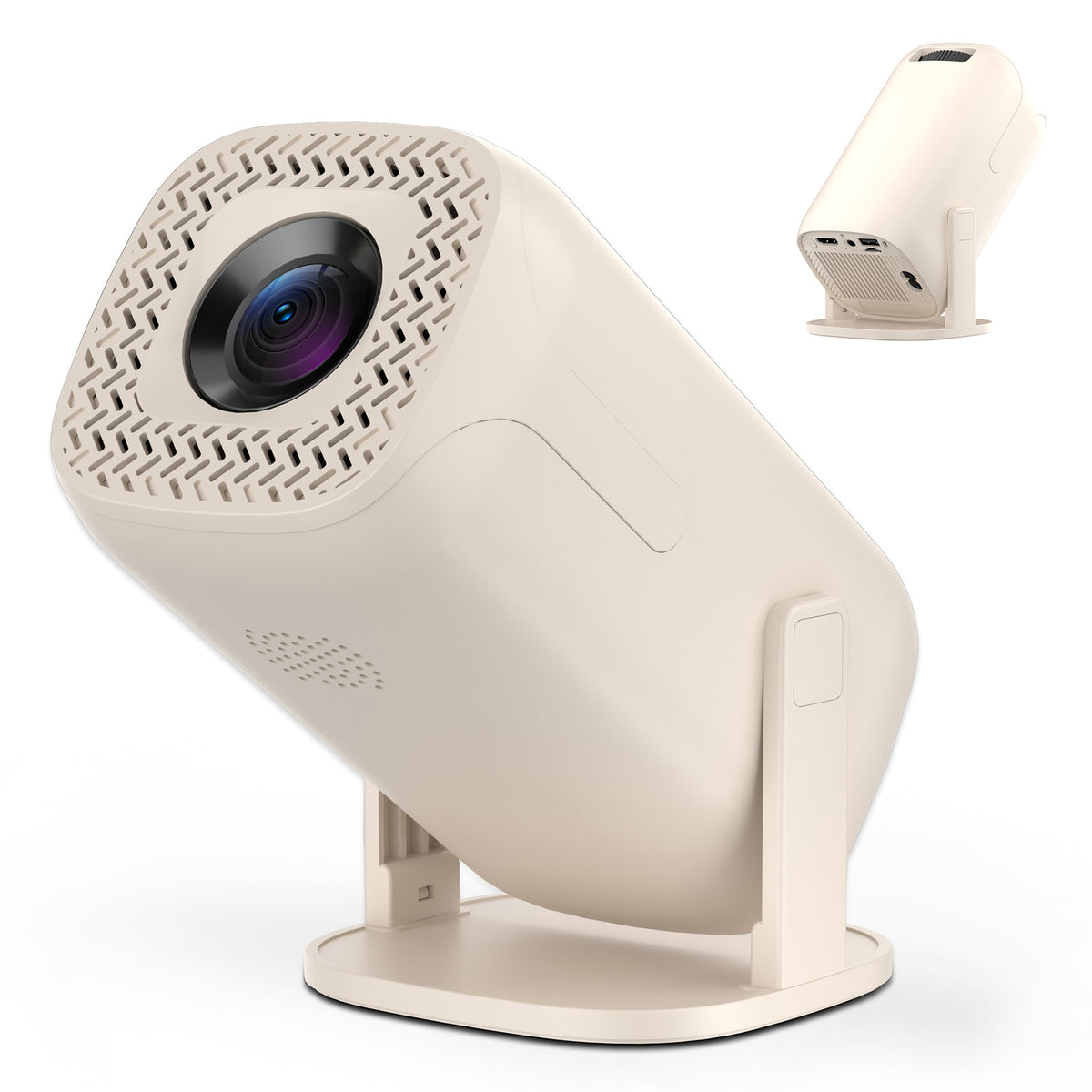 V5 Smart Video Projector Android 14 Automatic Keystone Correction WiFi / Bluetooth-compatible Mini Home Theater, 1+8GB