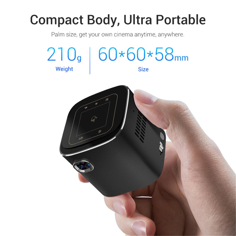 HOTACK D048A Screen-Mirroring Full HD Projector Portable Android 7.1.2 854*480 0.2'' DMD 1.35:1 Throw Ratio Home Smart Projector