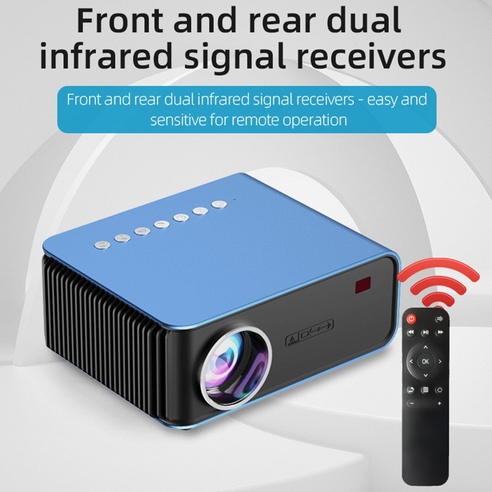 T4 Portable Mini Projector WiFi Mobile Phone Screen Mirroring Home Theater LED Video Projector