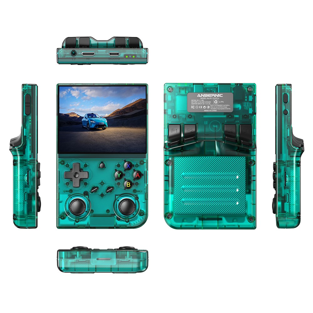 ANBERNIC RG35XX Pro 64GB Handheld Game Konsole mit WiFi & Wireless Controller, HD TV-Anschluss
