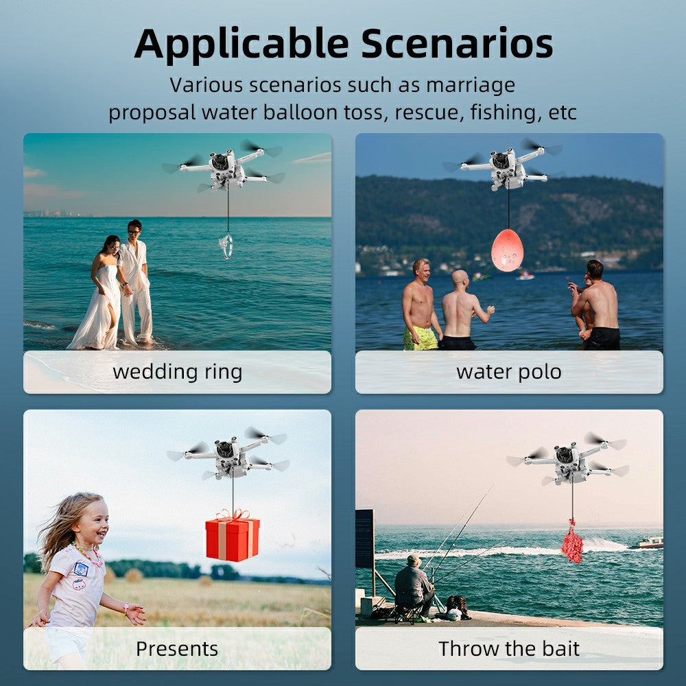 BRDRC For DJI Mini 3 / Mini 3 Pro Thrower Remote Control Airdrop System Drone Payload Release Device
