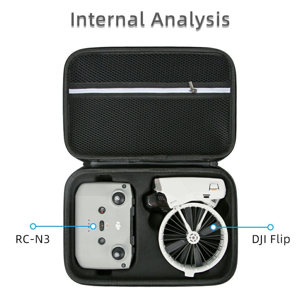 Carrying Case for DJI Flip Drone + RC-N3 Remote Controller RC Drone Portable Storage Bag