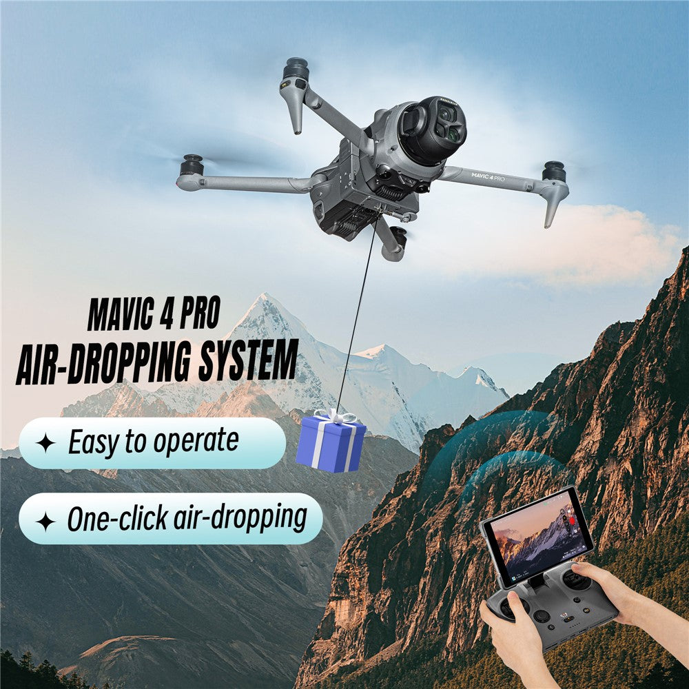 STARTRC 12020050 For DJI Mavic 4 Pro Drone Photosensitive Payload Dropper Remote Thrower with Expansion Mount