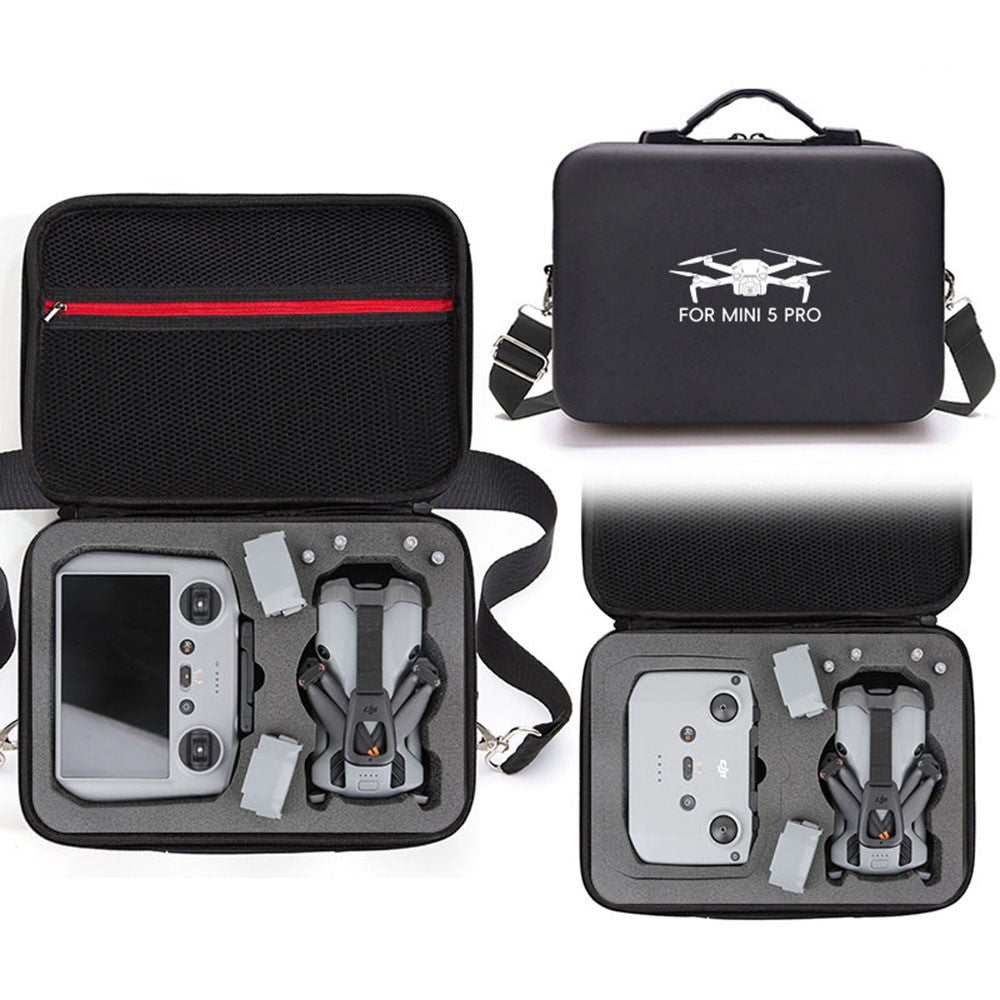 For DJI Mini 5 Pro Drone Storage Bag with Shoulder Strap Shockproof EVA Portable Carry Case