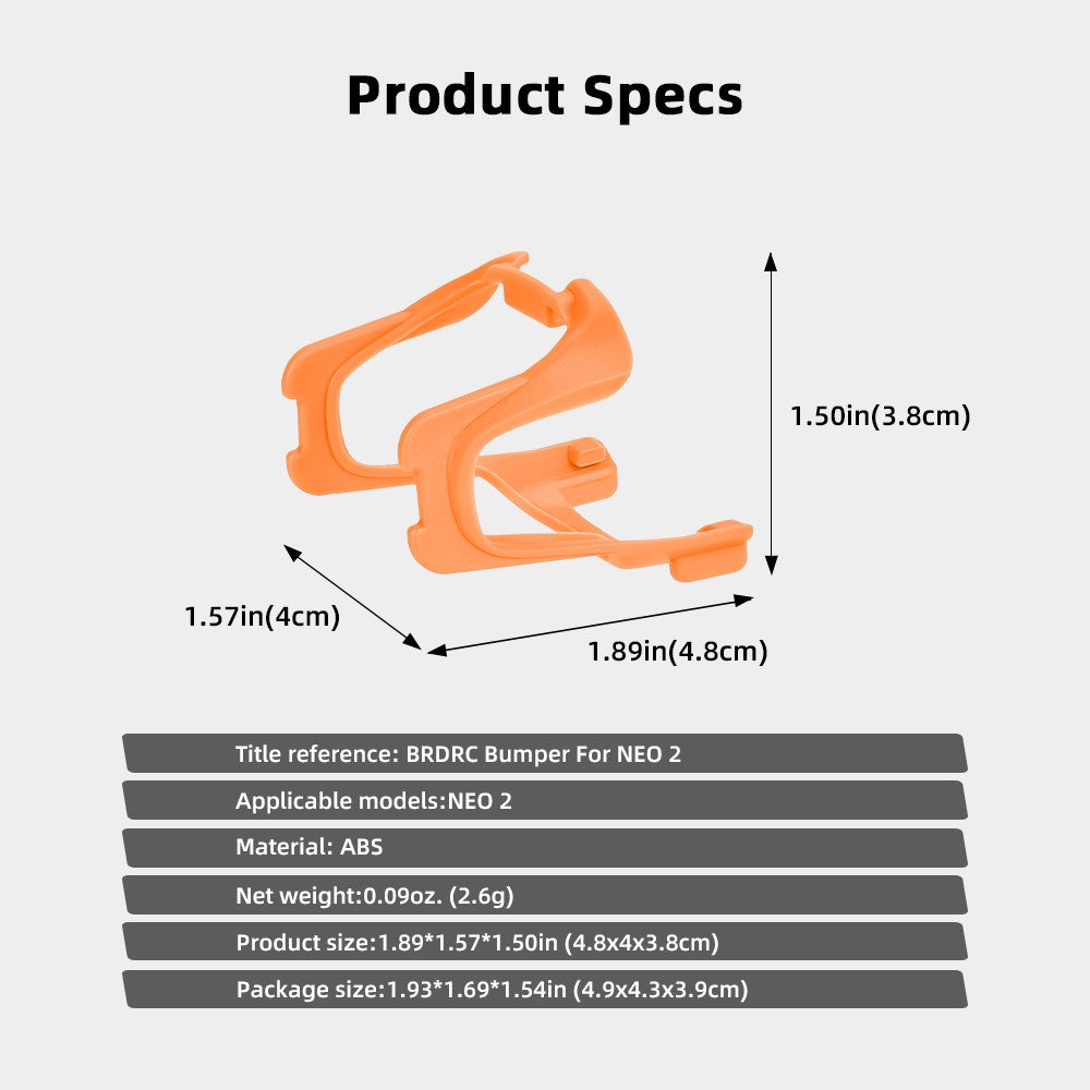 BRDRC For DJI Neo 2 Shock Absorption Bumper Plastic Anti-Collision Drone Gimbal Protector Guard