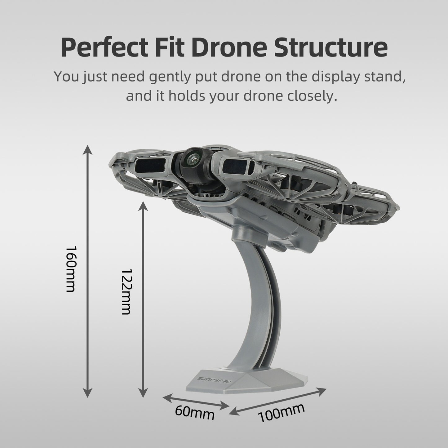 SUNNYLIFE NE2-ZJ156 For DJI Neo 2 Desktop Display Stand Drone Exhibition Holder Showcase Accessories