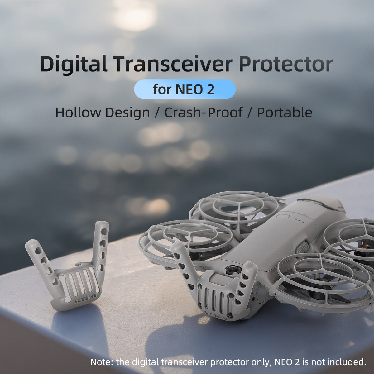 SUNNYLIFE For DJI Neo 2 Digital Transceiver Antenna Protective Case Shock Absorption Anti Collision Cover