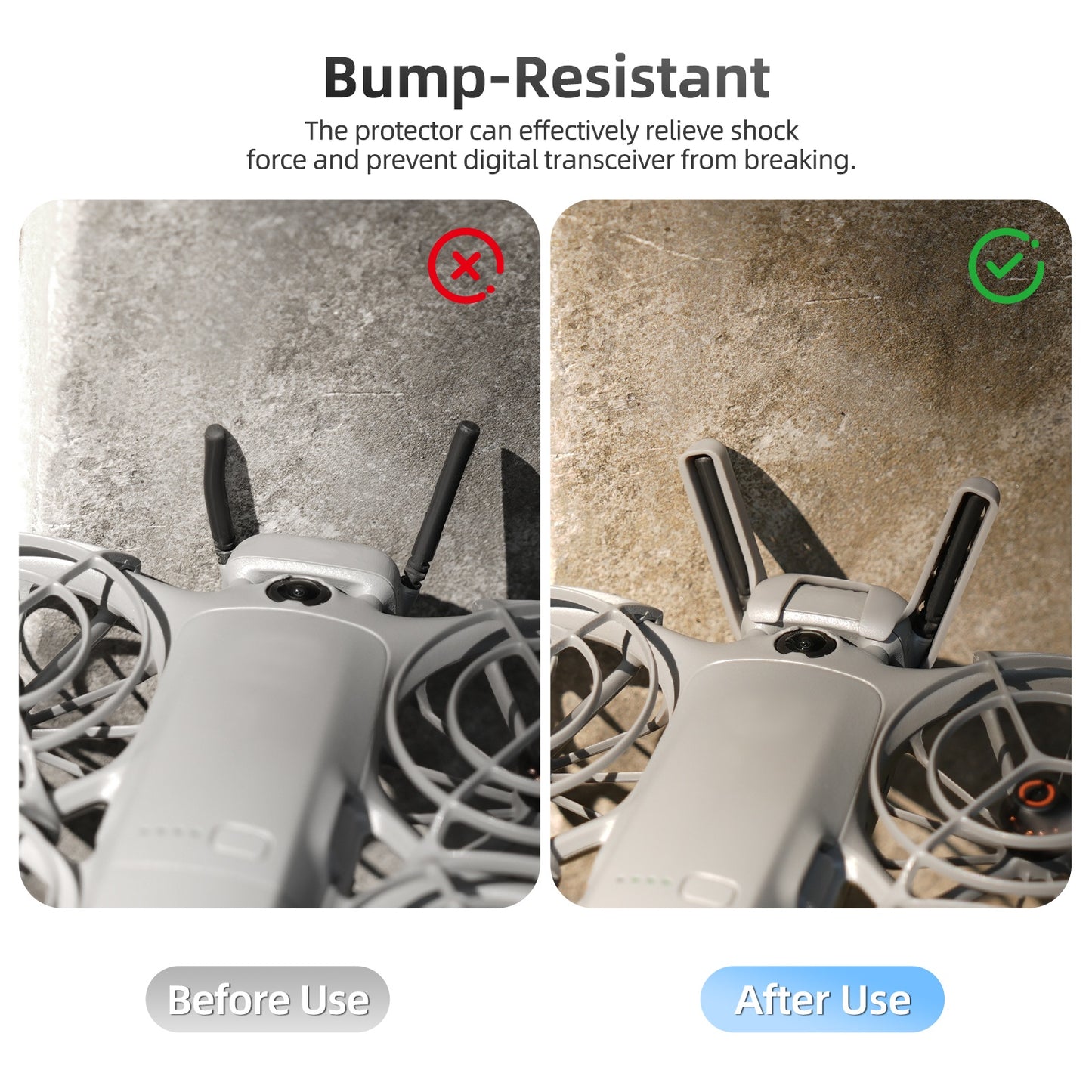 SUNNYLIFE For DJI Neo 2 Digital Transceiver Antenna Protective Case Shock Absorption Anti Collision Cover