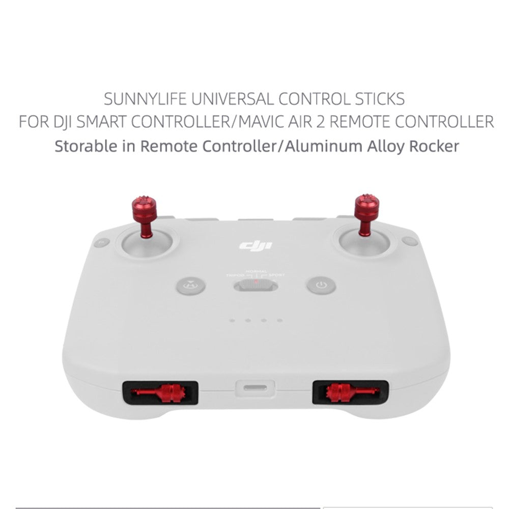 SUNNYLIFE YG9301 1 Pair Thumb Rocker Aluminum Alloy Control Joysticks for DJI Mavic 3/Air 2S/Mini 2/Mavic Air 2/Mavic 2 Remote Controller