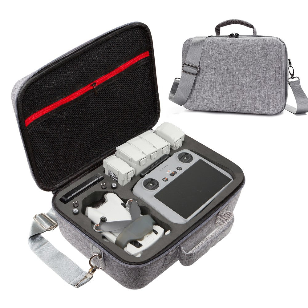 For DJI Mini 4 Pro Shockproof EVA+Cloth Handbag Carrying Case RC Drone Accessories Storage Bag with Shoulder Strap