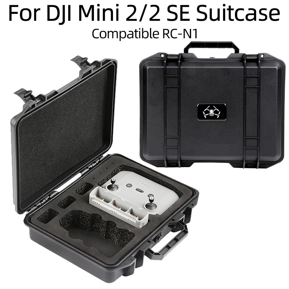 For DJI Mini 2 SE / Mini 2 Waterproof Suitcase Anti-explosion Storage Box Compatible with RC-N1 Remote Controller