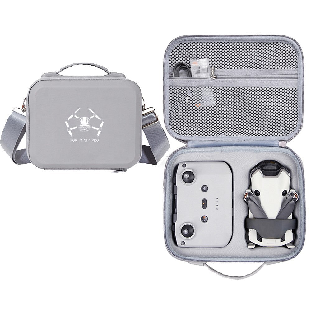 For DJI Mini 4 Pro EVA Shockproof Carrying Case Drone RC-N1 / N2 Controller Crossbody Bag