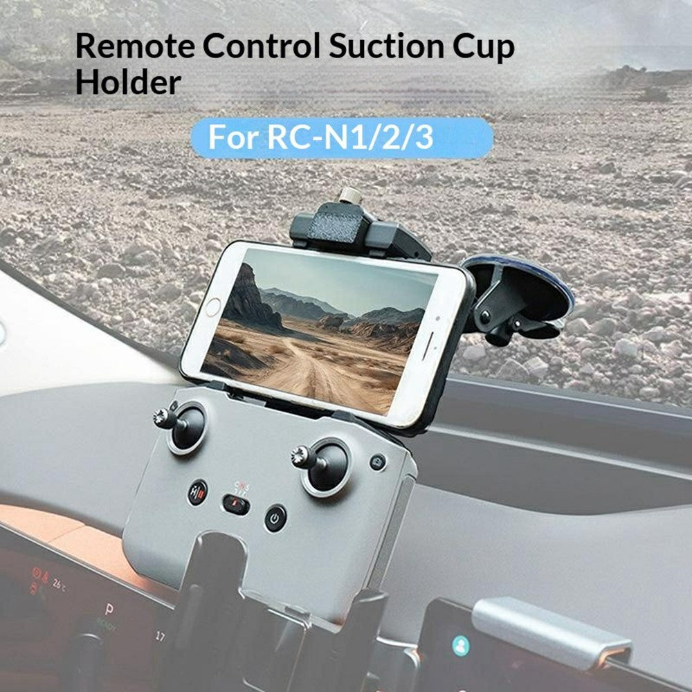 915658 Car Windshield Suction Cup Mount for DJI RC-N1 / RC-N2 / RC-N3 Remote Controller Phone Holder Stand