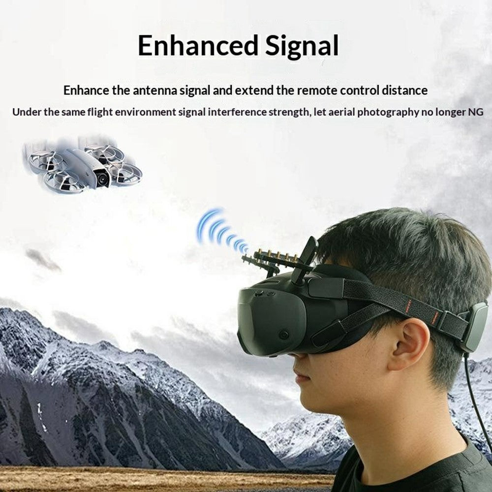 915635 2Pcs Yagi Antenna Signal Booster for DJI Goggles N3 / Antigravity Vision Goggles Directional Range Extender