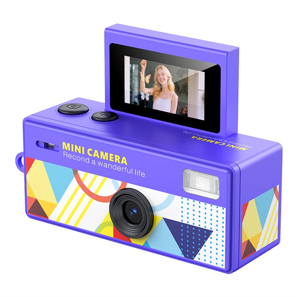 LK-030 Daumenkamera mit Schlüsselanhänger, 0.96" Flip-Screen, Retro-CCD-Digital-Kamera, 720P Mini-Camcorder