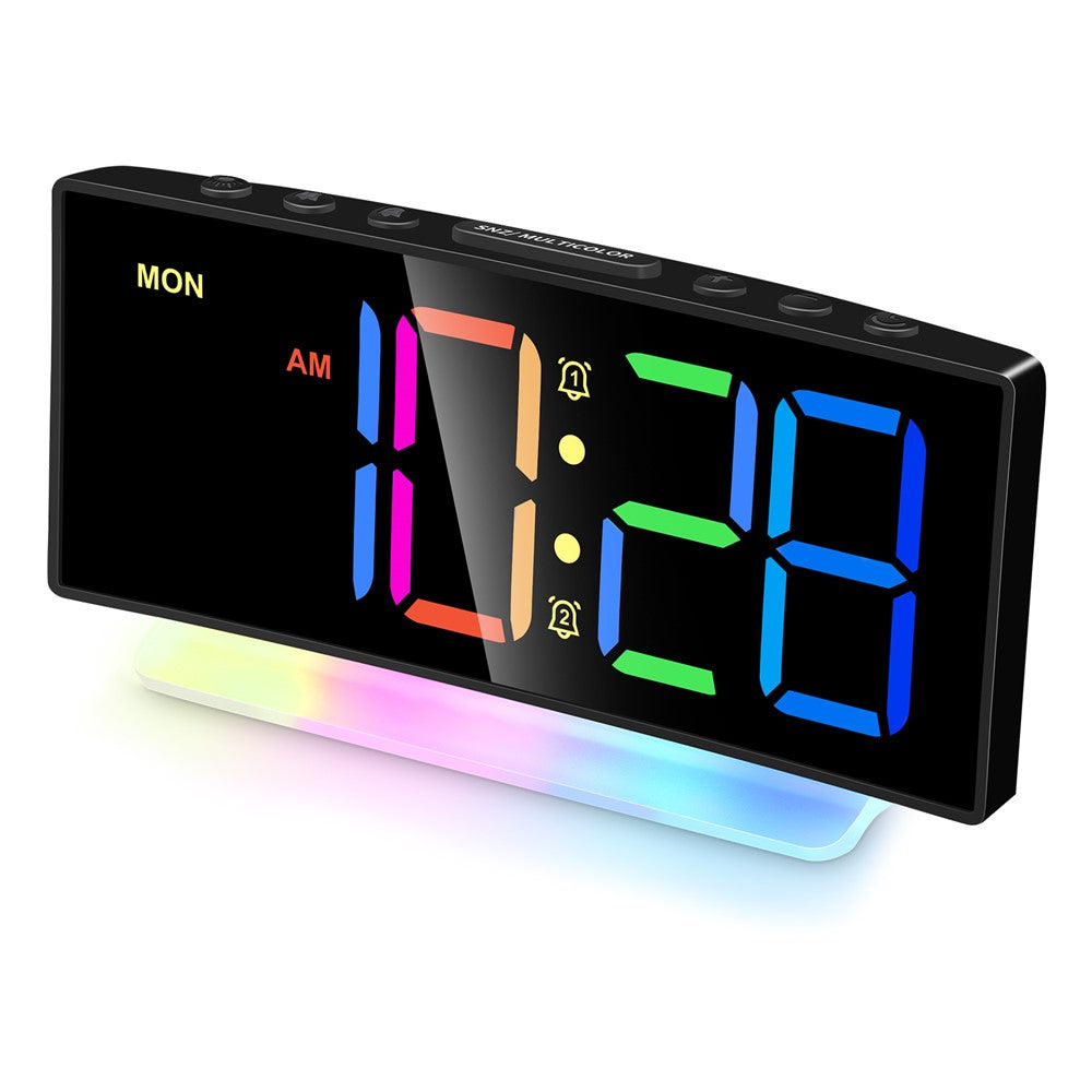 GS-G10 LED Digital Clock for Living Room TV Stand 3 Volume Levels Electronic Alarm Clock with Night Light