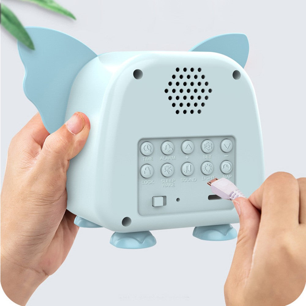 JS2726B Cute Elephant-shaped Alarm Clock Creative Electronic Clock Multifunction Sleep Training Snooze Tool