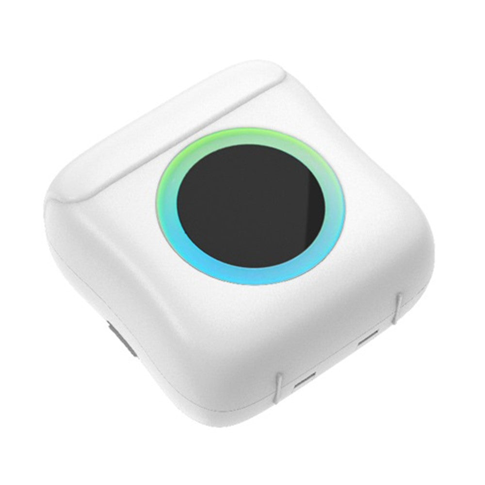 C22 Pocket Printer Bluetooth-compatible Inkless Mini Sticker Printer Colorful Atmosphere Light
