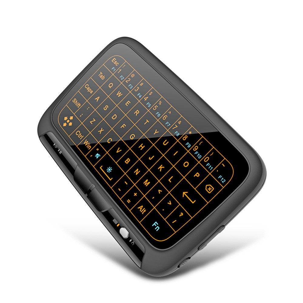 H18+ Mini Wireless Keyboard 2.4GHz 56 Keys Keyboard Full Touchpad with Backlight for Smart TV PS3 TV Box PC