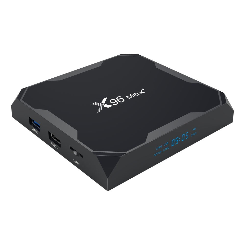 X96 MAX+ Amlogic S905X3 Quad Core Android 9.0 TV Box Bluetooth-compatible WiFi Media Player 4+32GB