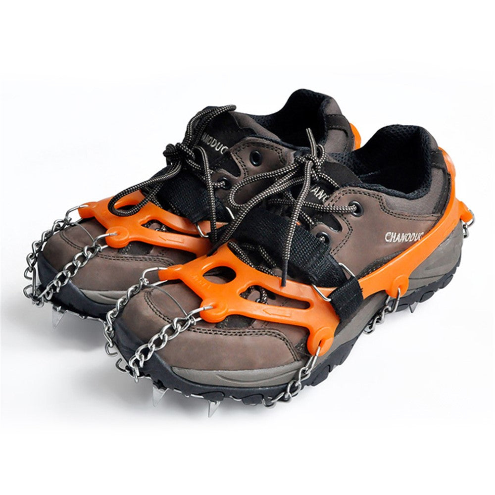 1 Pair HALIN 12 Teeth Steel Non-slip Shoe Cover Rock Climbing Outdoor Ice Crampons