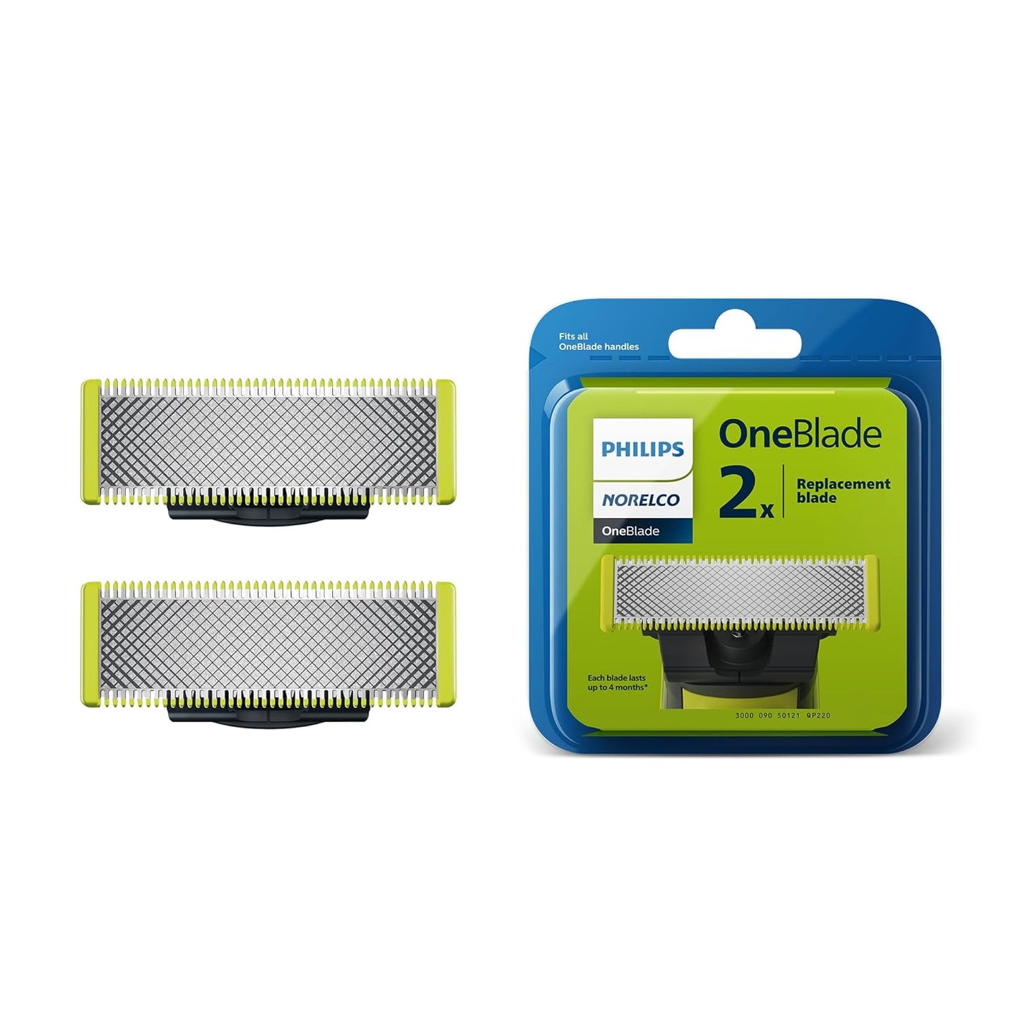 Philips QP220/80 Oneblade Ersatzklingen, 2 Stück