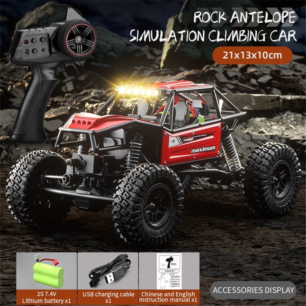 C8808 Multi-Terrain Climbing Off-Road Vehicle Simulation Remote Control Car Toy, 1 Battery