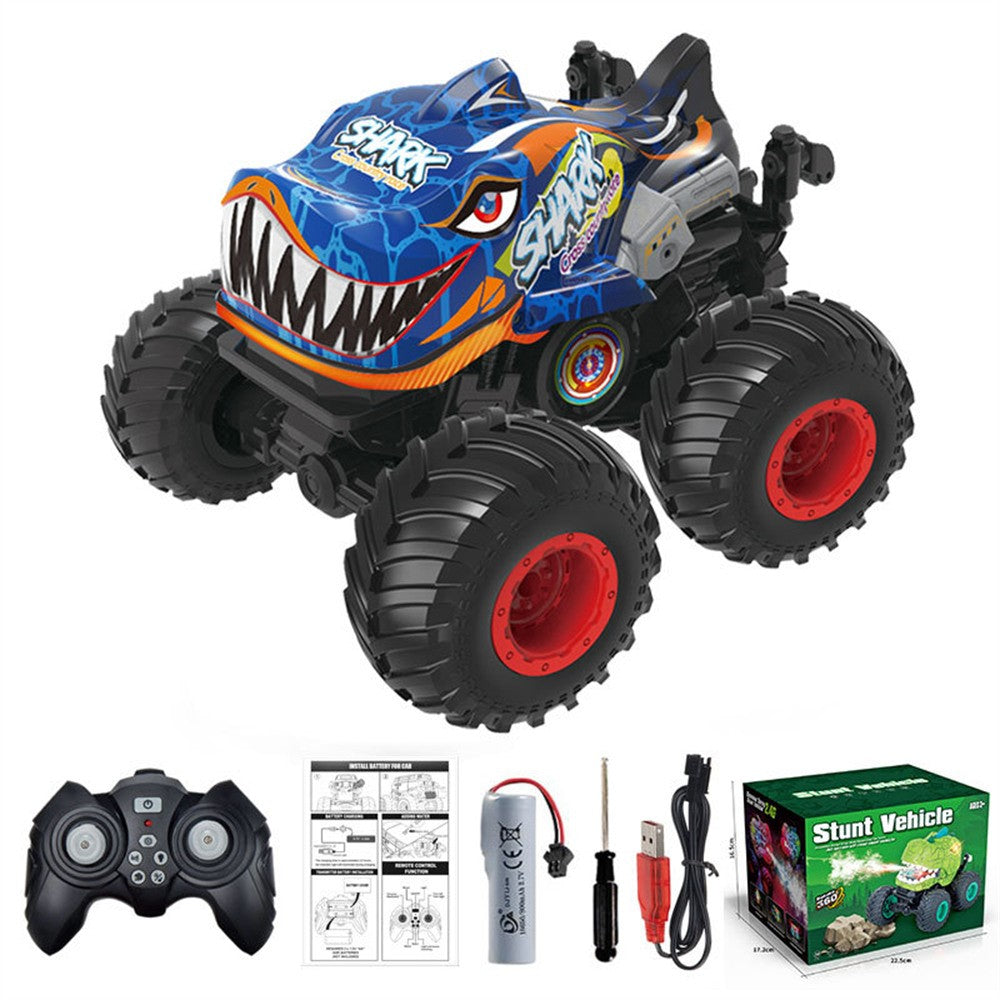 KY-S202B 1 / 20 Remote Control Toy Car Shark Head Design Stunt Car with Light and Music