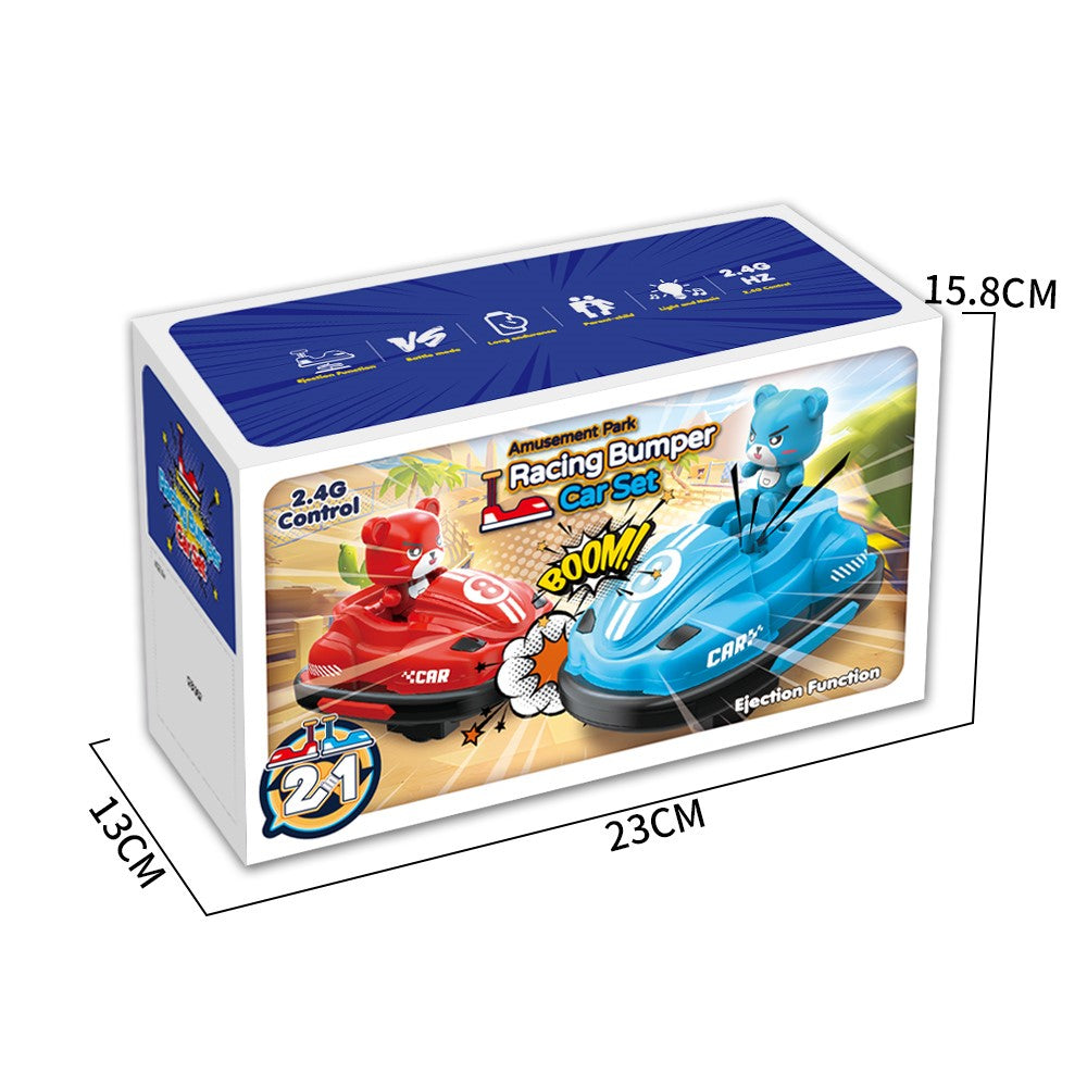 Q195 Double Player Bumper Car Remote Control Battle Bump Vehicles Interactive Toy ( Standard Version )