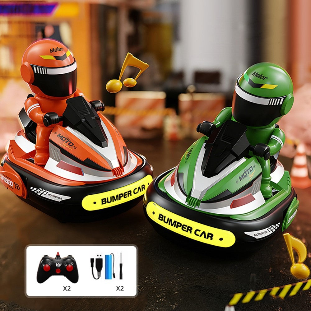 JXH111-429A 2Pcs 2.4G Remote Control Battle Bumper Car Parent-Child Interactive Car Toy