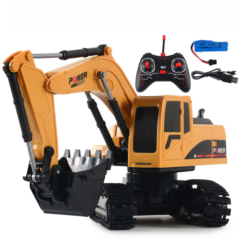 1028 RC Trucks Mini Remote Control Bulldozer 1:24 5CH Tractor Engineering Car with Light