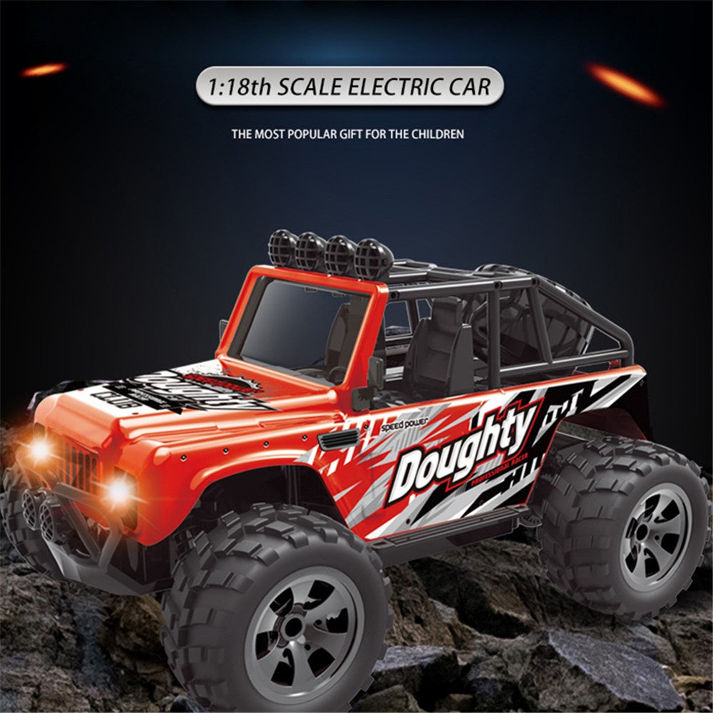 58620 2.4G Wireless RC Off-road Vehicle 1/18 Electronic Climbing Car Model Toys With Lights for Children