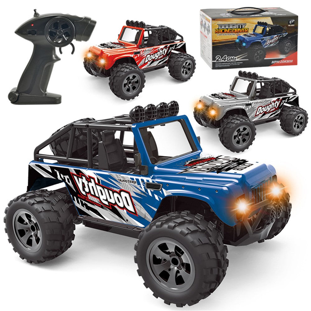 58620 2.4G Wireless RC Off-road Vehicle 1/18 Electronic Climbing Car Model Toys With Lights for Children
