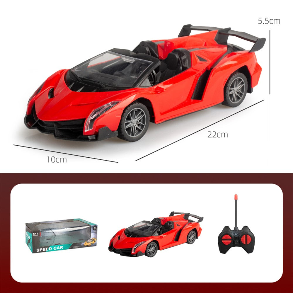 LX6078A 1:18 4CH RC Car Simulation Racing Car Model Toy Wireless Drift Electric Vehicle Toys for Children