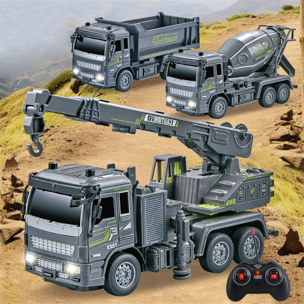JC-051 Children 1:32 4CH RC Crane Engineering Toy Multi-Joint Adjustable Wireless Electric Construction Vehicles Toy