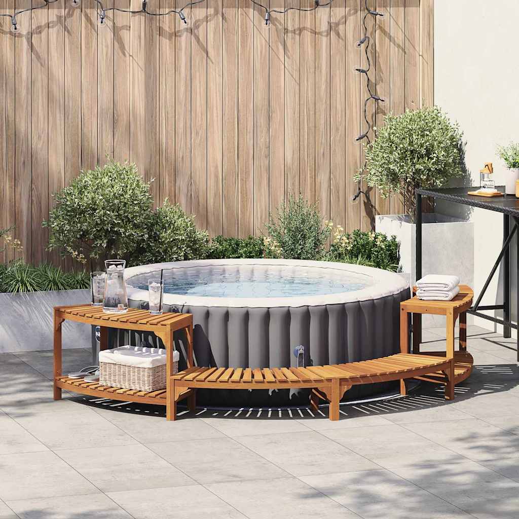 Whirlpool Umgebung Halb-Rund Braun
