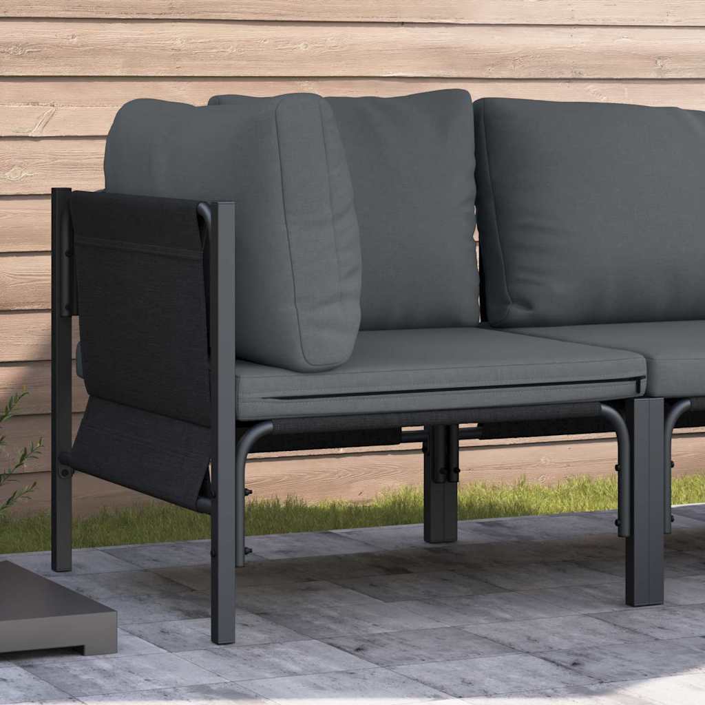 Gartenmöbel Mit Kissen 2 Stück Anthrazit 80 X 80 X 71 Cm Stahl