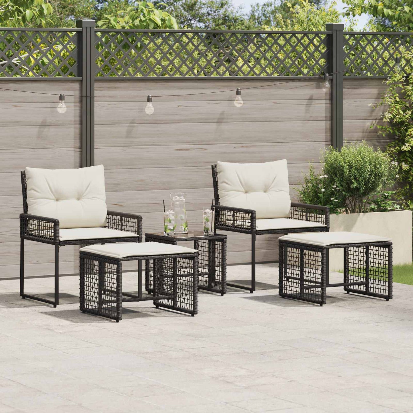 Gartenmöbel Set Mit Kissen Stahl