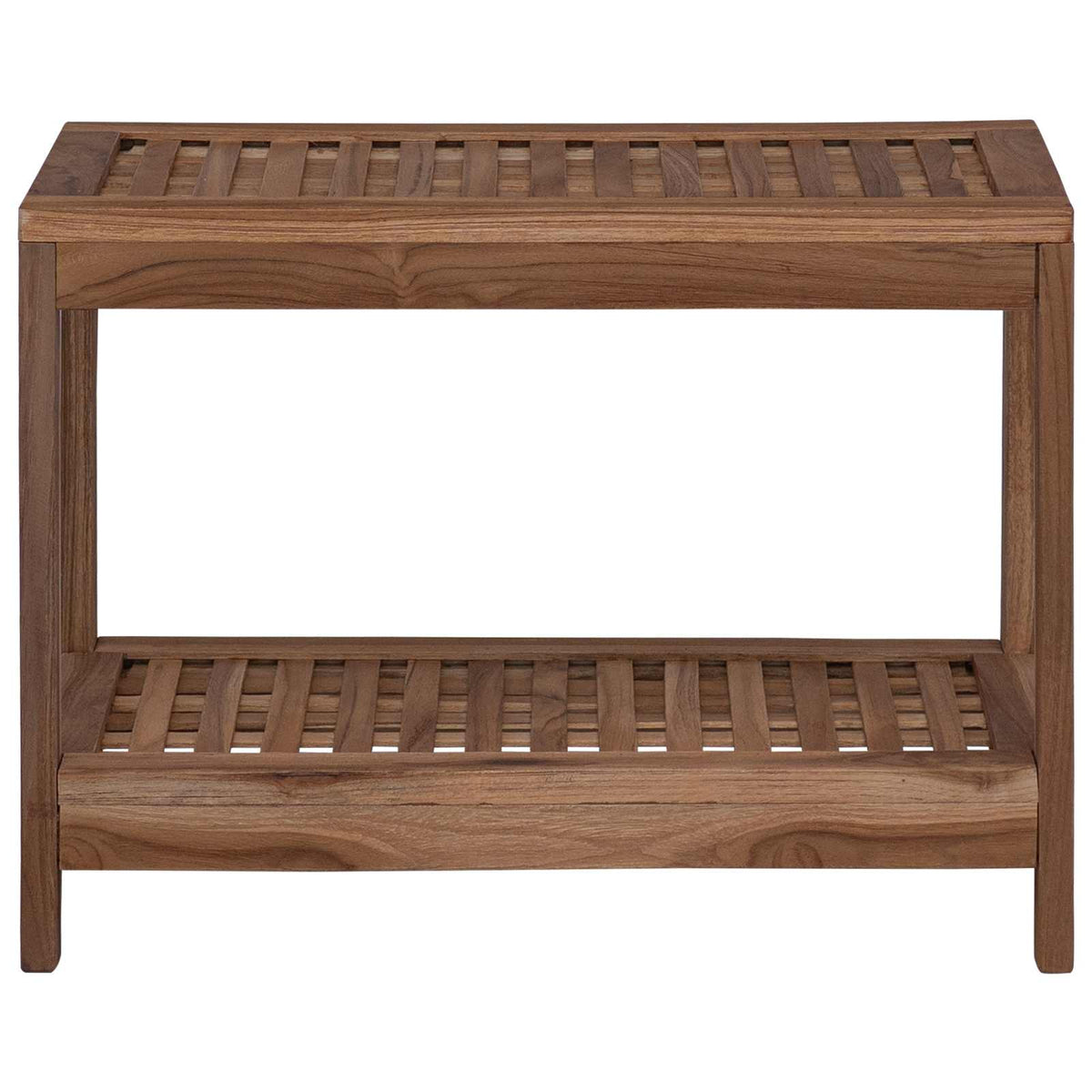 Bad Beistelltisch Natur 60 X 30 X 45 Cm Massivholz Teak
