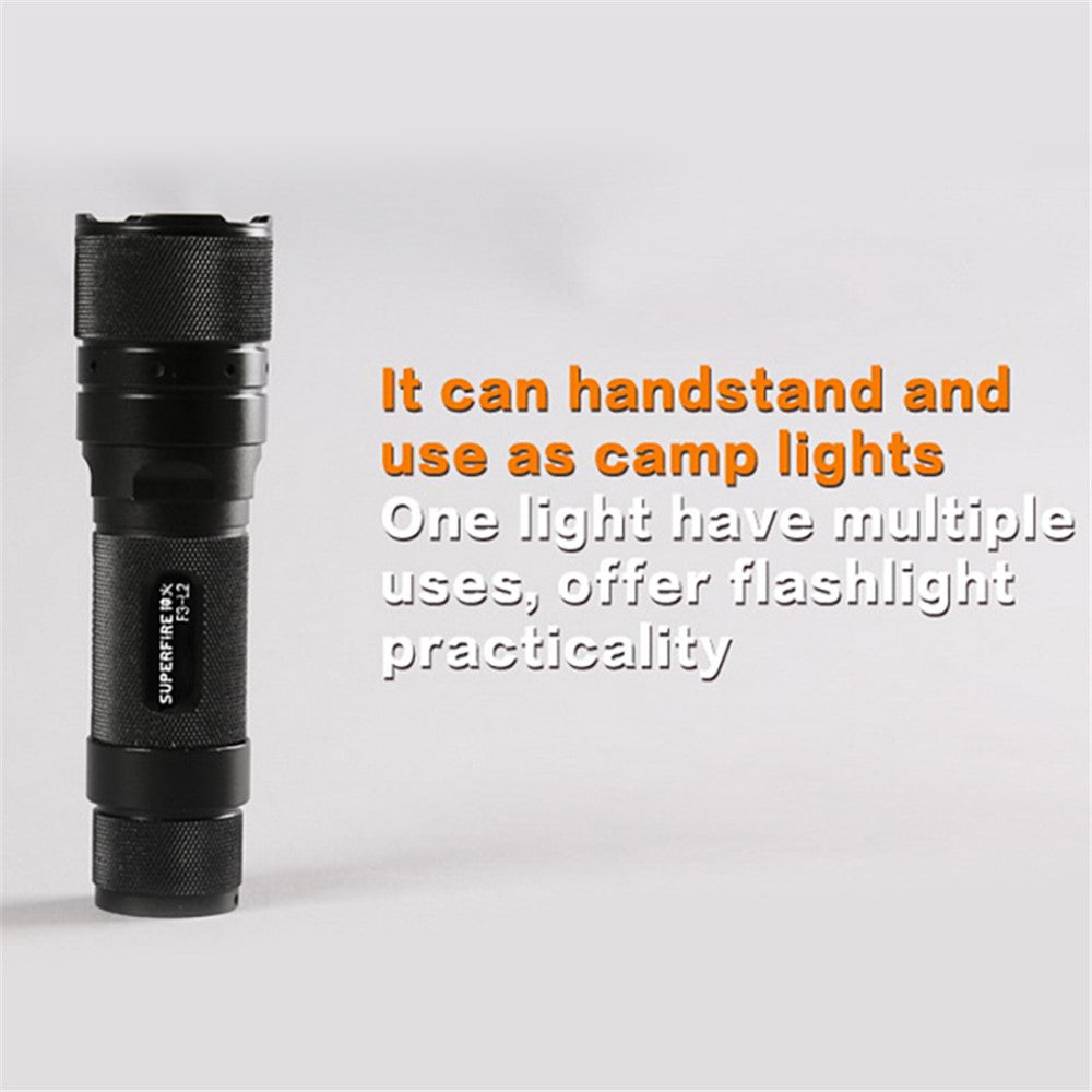 SUPFIRE F3-L2 L2(T6) LED 10W 1100 Lumen Focusing Flashlight