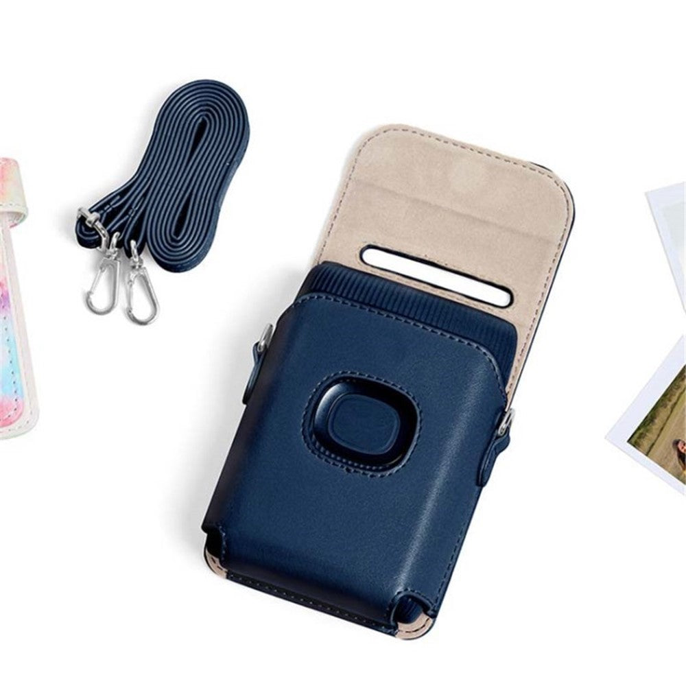 CAIUL PU Leather Printer Bag Case with Shoulder Strap for Mini Link 2 Protective Cover Carrying Bag