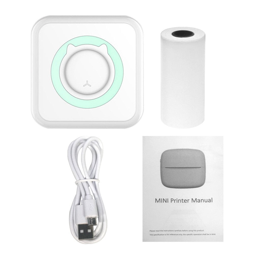 Mini Photo Printer Portable 203DPI Bluetooth-compatible Thermal Printing Machine for iOS Android