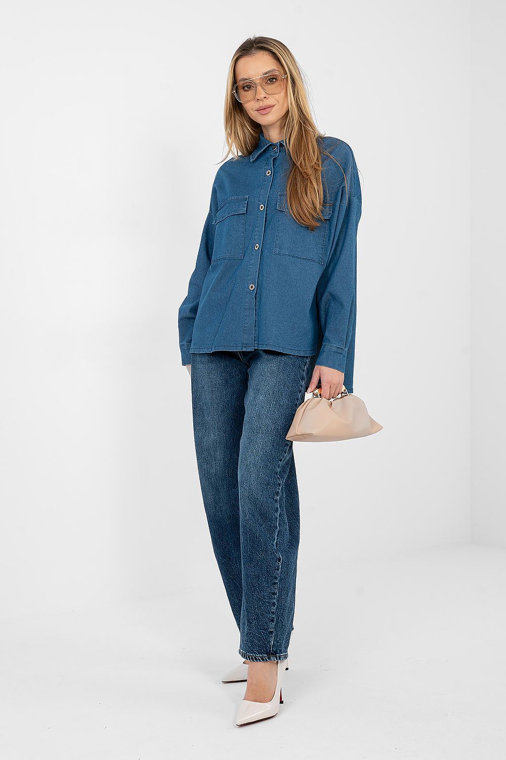 Langarm Hemd model 224204 Italy Moda