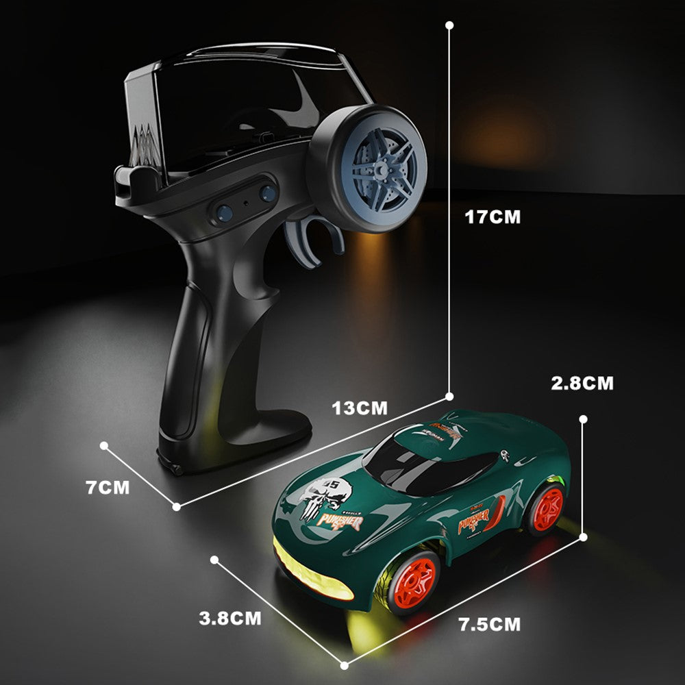 1:64 Mini RC Car 2.4G Full Proportional Remote Control High Speed Desktop Drift Vehicle Gift (CE / CPC / EN71 / ASTM Certified)