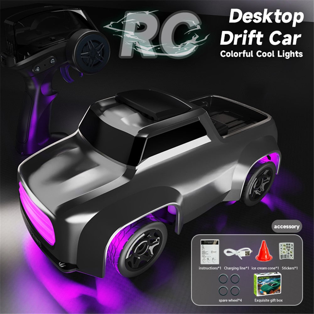 1:64 Mini RC Car 2.4G Full Proportional Remote Control High Speed Desktop Drift Vehicle Gift (CE / CPC / EN71 / ASTM Certified)
